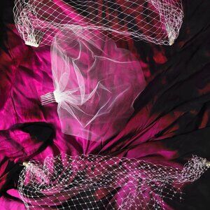 Bundle of 3 unused birdcage veils